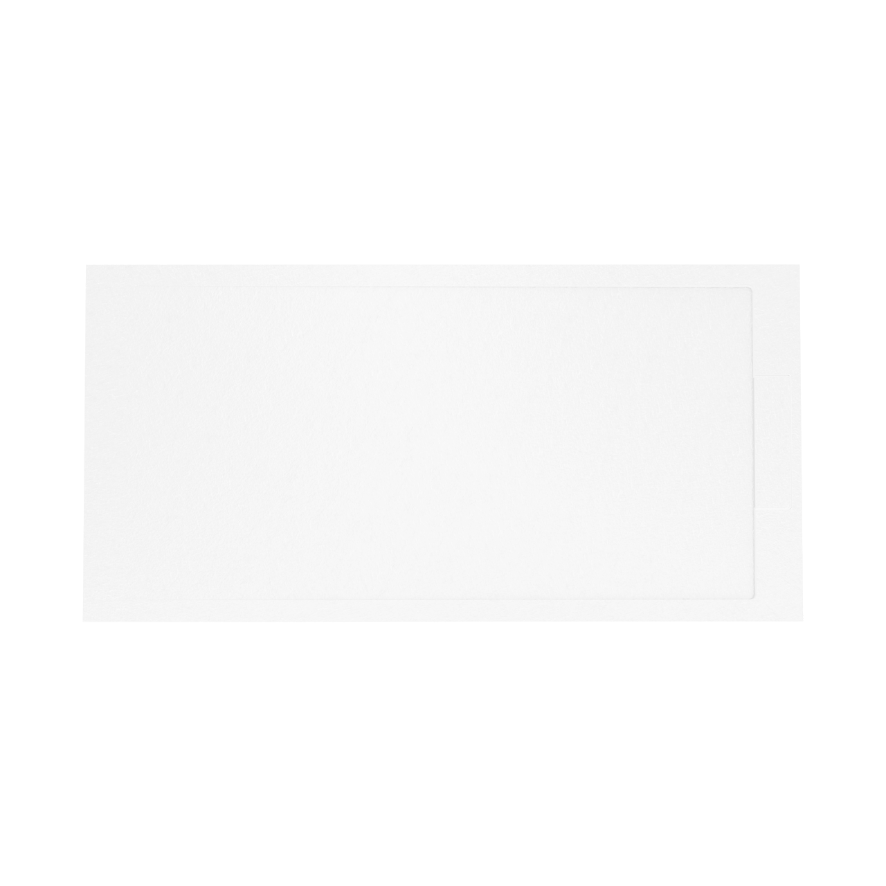 Balmani Indus douchebak 160 x 80 cm composietmarmer mat wit leisteenstructuur