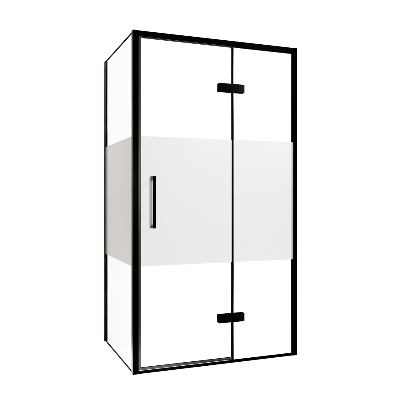 Balmani Senses Design douche d'angle avec porte pivotante