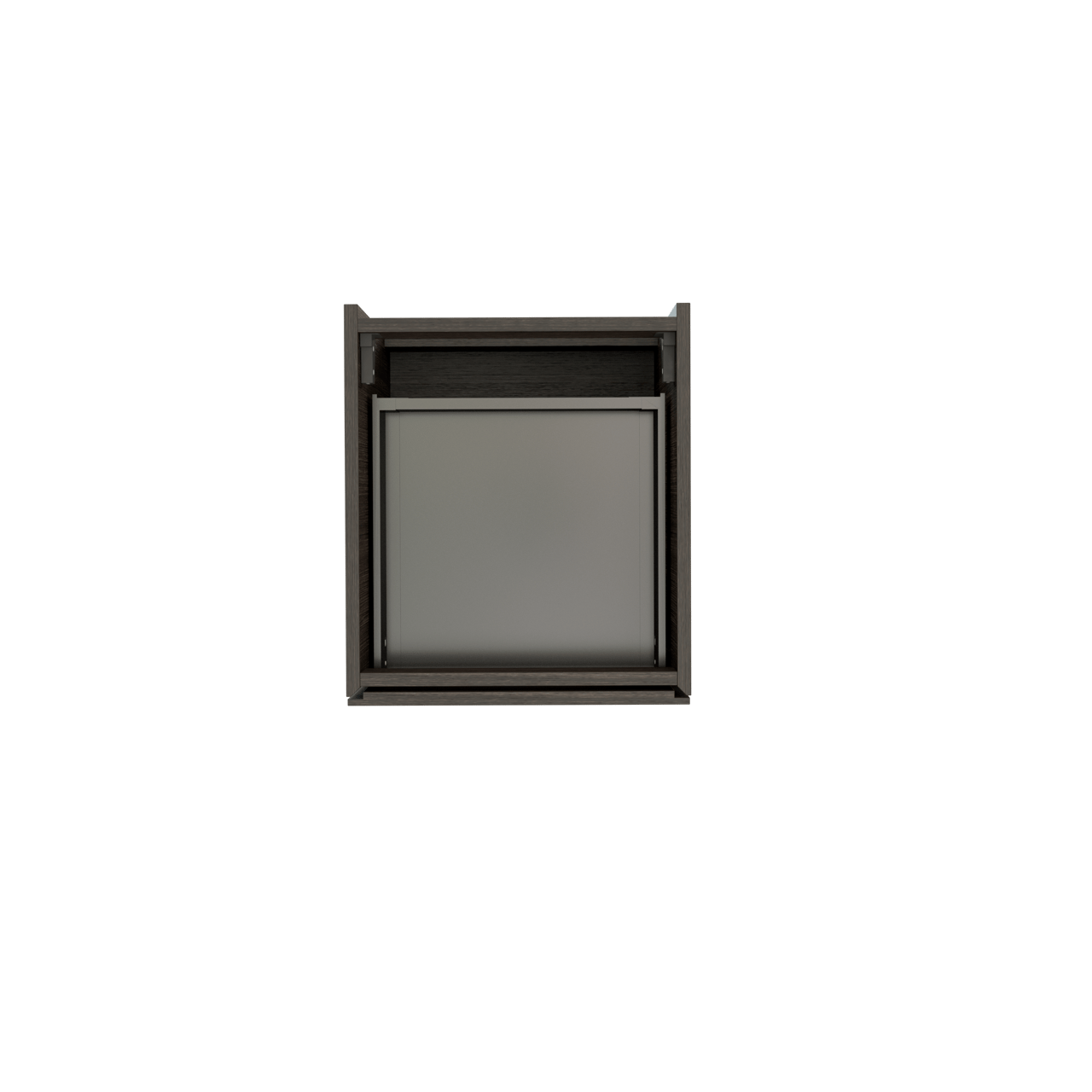 Storke Edge zwevende wastafelonderkast 45 x 52 cm donkere eik 2 lades