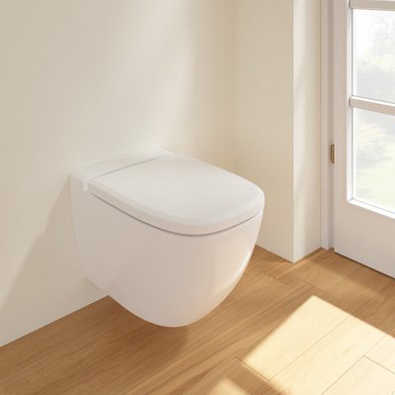 Villeroy & Boch Antheus Hänge WC: Weiß matt, spülrandlos, ohne WC Sitz