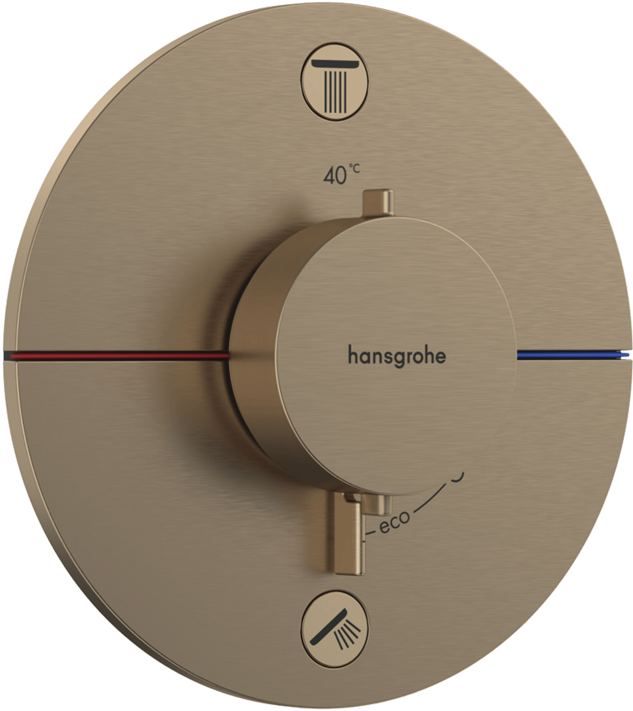 Hansgrohe Showerselect Comfort S Unterputz Badewannenarmatur 2 Verbraucher Brushed Bronze