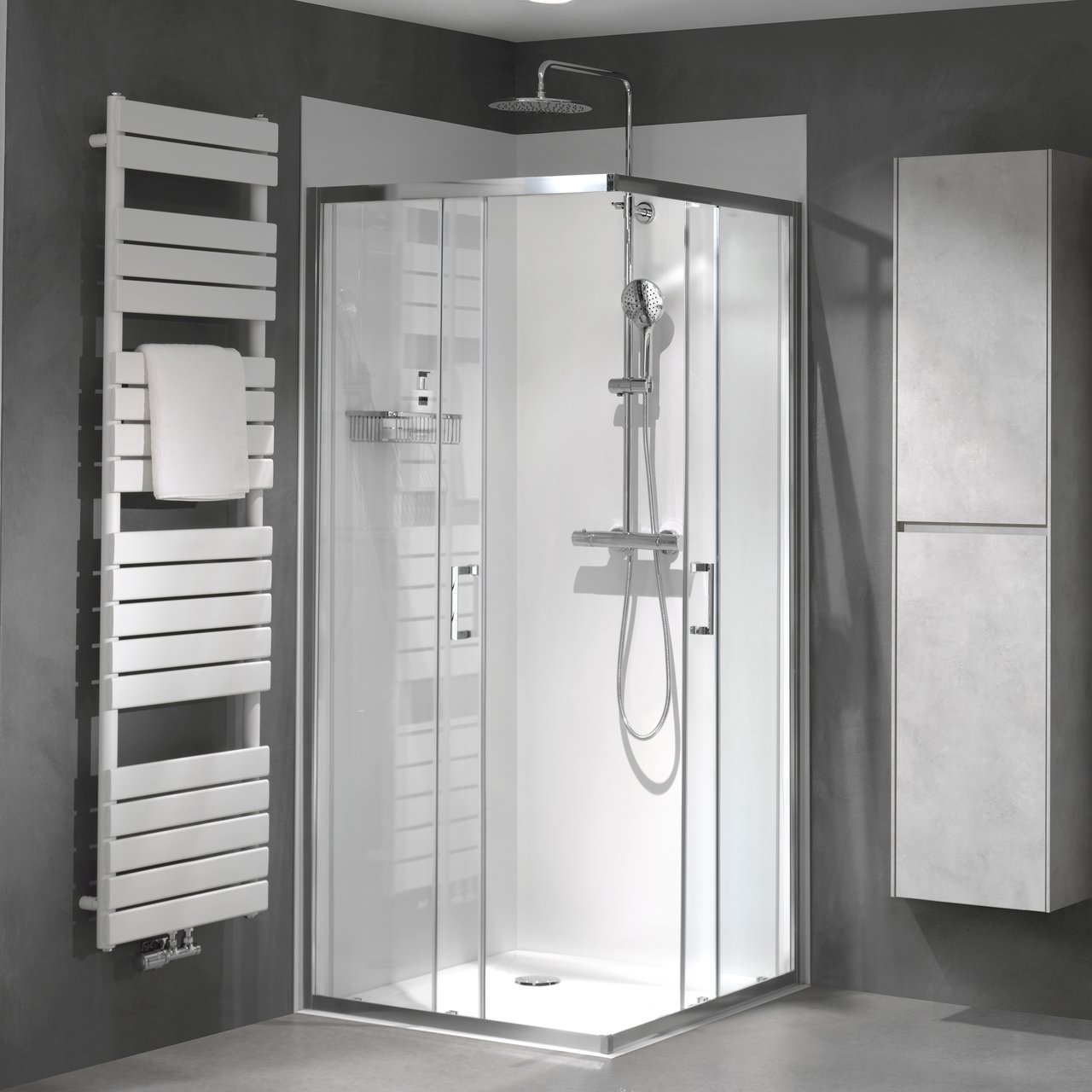 Blaufoss Orion 250 colonne de douche de pluie mitigeur thermostatique chrome brillant