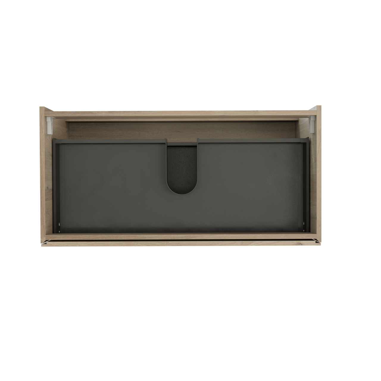 Storke Edge zwevende wastafelonderkast 105 x 52 cm ruwe eik 2 lades