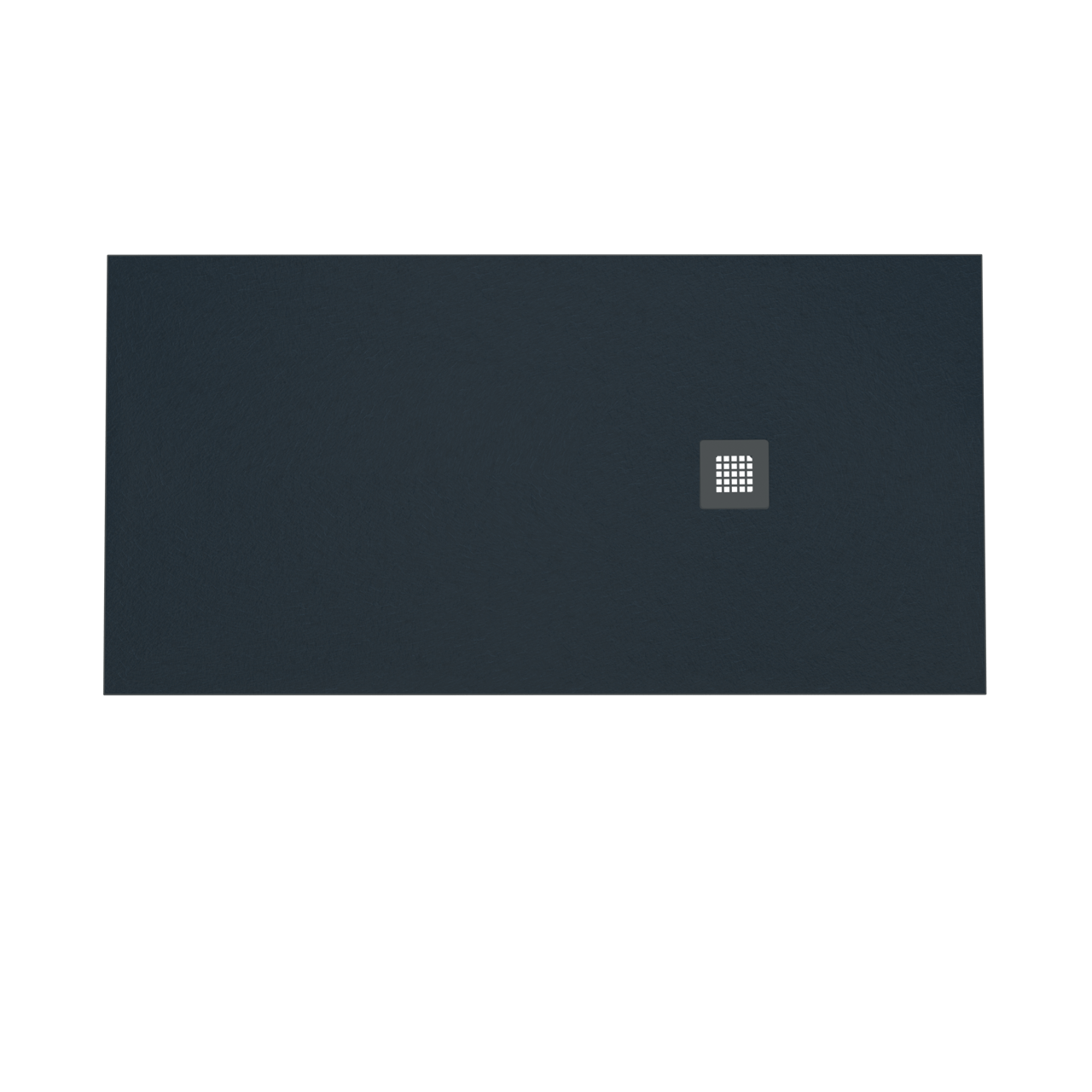 Balmani Vega receveur de douche 160 x 80 cm marbre composite gris graphite texture ardoise