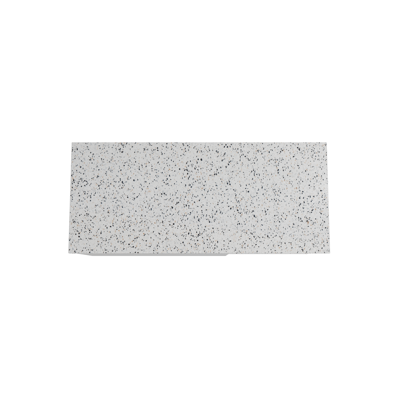 Storke Edge meuble salle de bains suspendu 120 x 52 cm blanc brillant avec Tavola tablette simple ou double en blanc/noir mat terrazzo