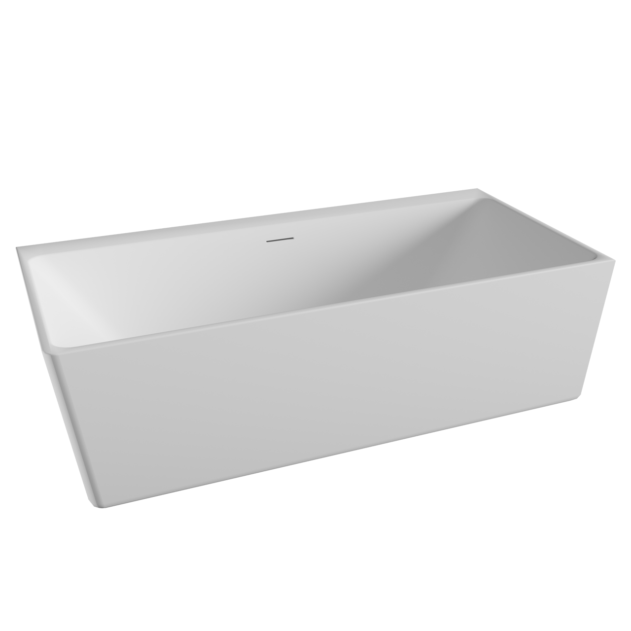 Luca Varess Coda baignoire d'angle droite duo 190 x 90 cm acrylique blanc mat