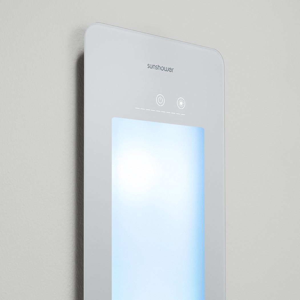 Sunshower Plus L encastrable en blanc avec lumière infrarouge et UV