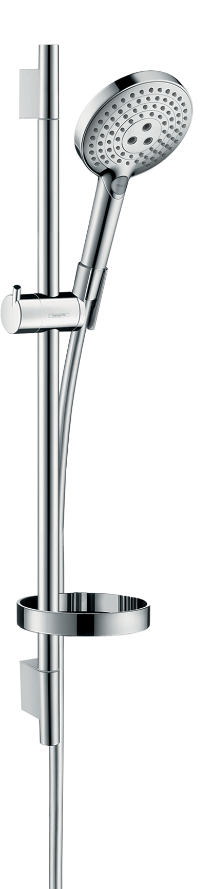 Hansgrohe Raindance Select S120 Duschstange mit Brausekopf 12cm 3 Strahlfunktionen Chrom glänzend