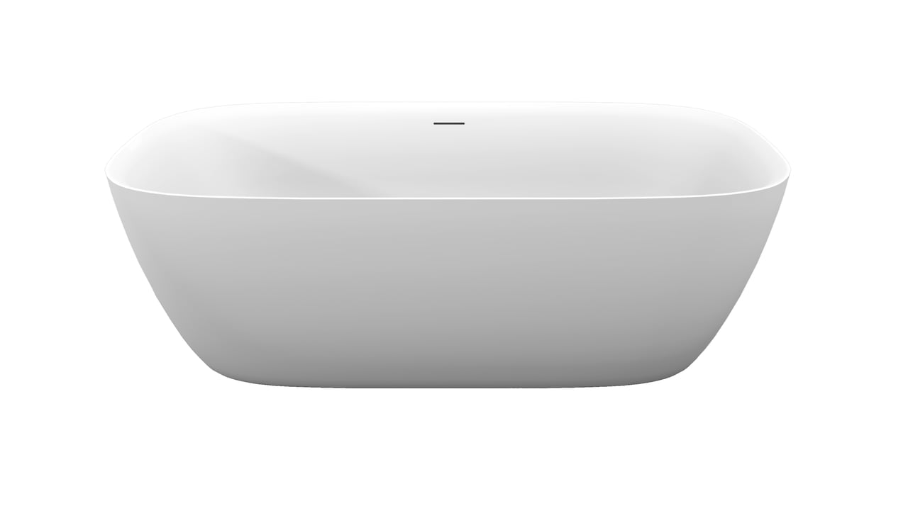 Luca Varess Plutonia ovaal vrijstaand bad 170 x 80 cm acryl mat wit
