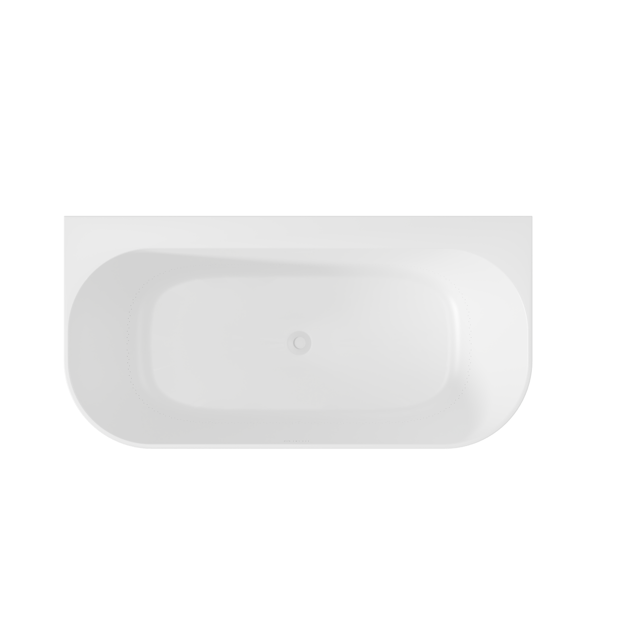 Luca Varess Laguna halfvrijstaand bad airmassage met LED 170 x 85 cm acryl mat wit