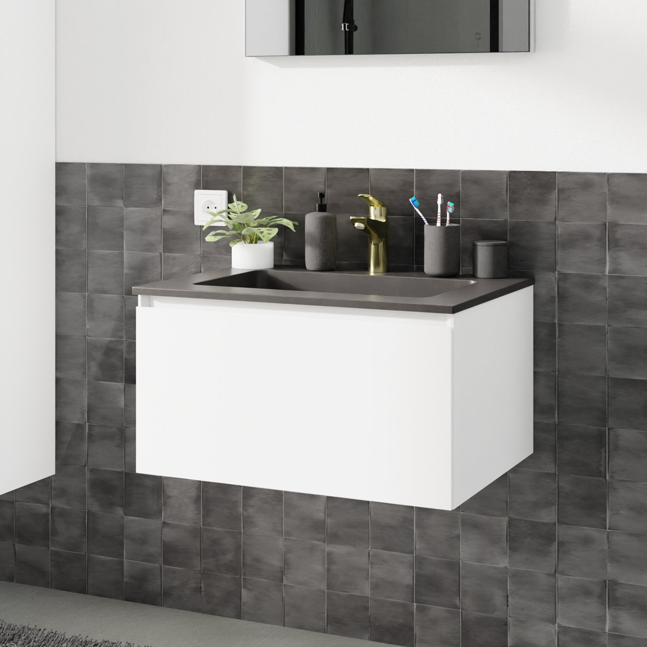 Linie Tibo wastafelkraan Brushed Gold