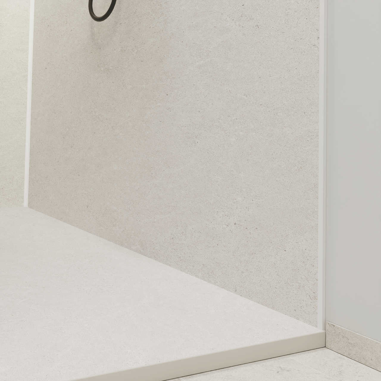 Luca Varess Suite douchebak 120 x 90 cm composietmarmer Dizzy Light 