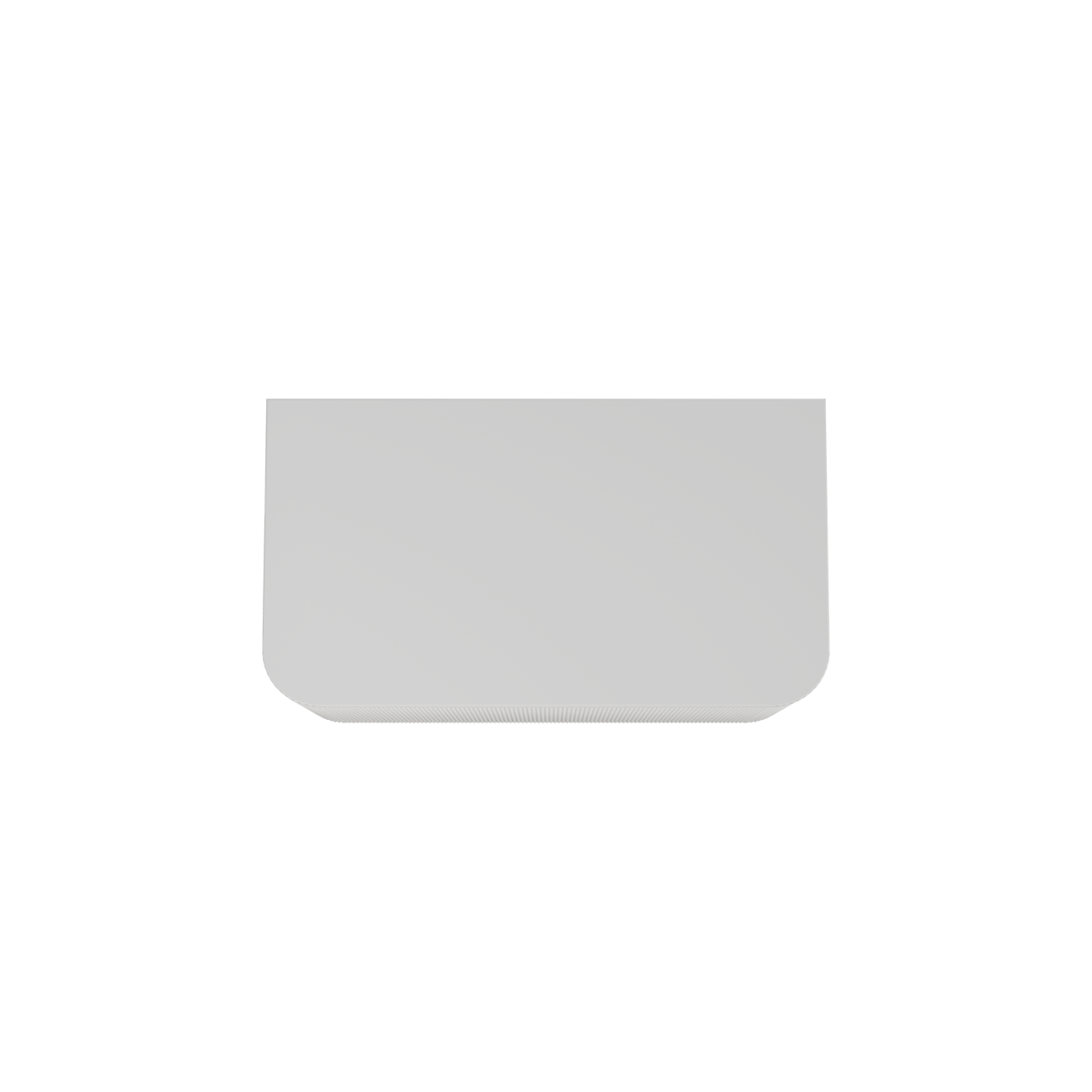 Balmani Moon hängendes Möbelstück Set: 100 x 55 cm, Weiß matt, mit Moon Einzel Waschtischplatte, Solid Surface, Weiß matt, Vertikale symmetrische gerade Rippe