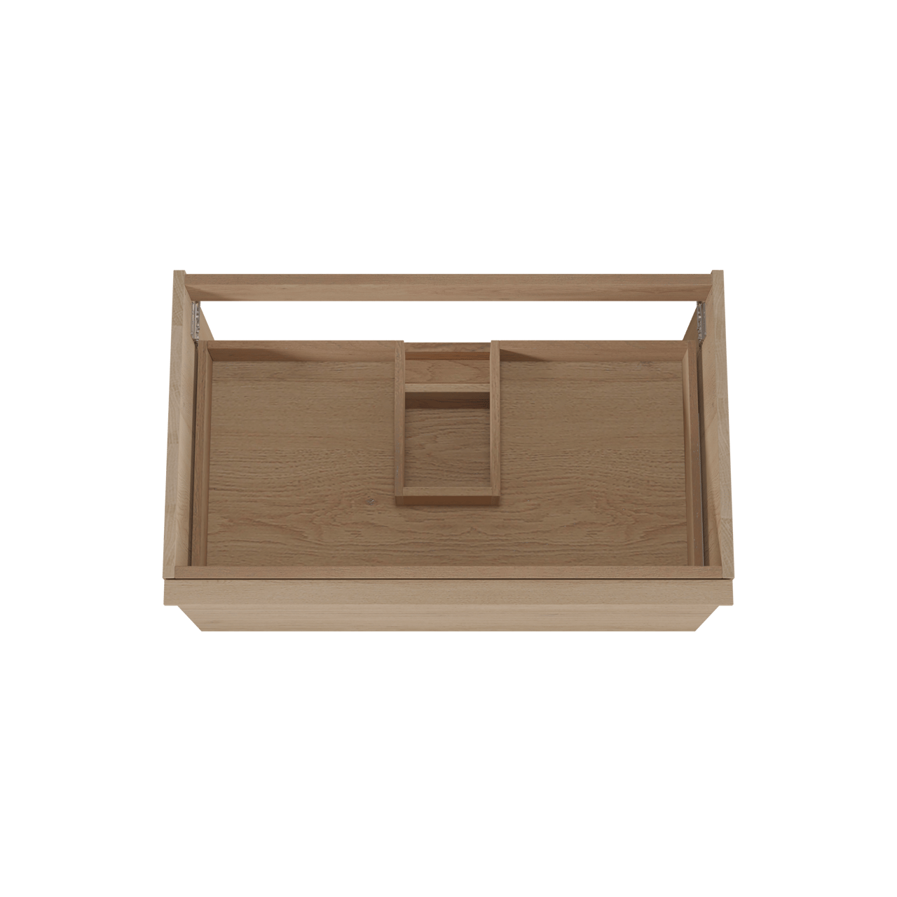 Balmani Forma meuble sous-lavabo suspendu nervure horizontale 90 x 55 cm chêne naturel 2 tiroirs