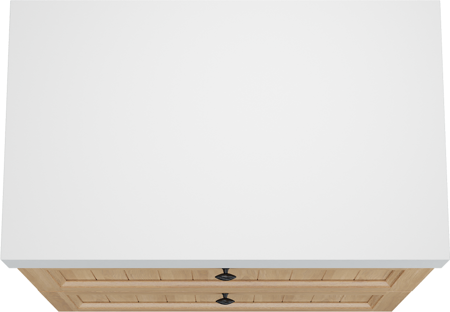 Balmani Lemon staand badmeubel 90 x 55 cm, fineer naturel eiken met Dominus enkel wastafelblad in mat wit