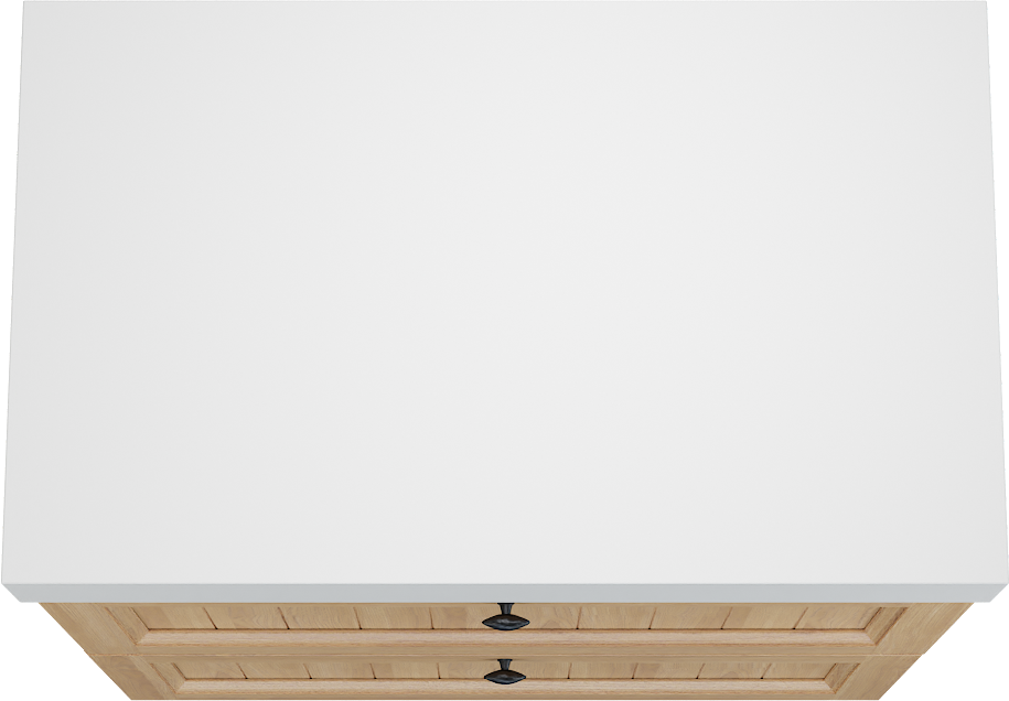 Balmani Lemon staand badkamermeubel 90 x 55 cm, fineer natuur eik met Dominus enkel tablet in mat wit