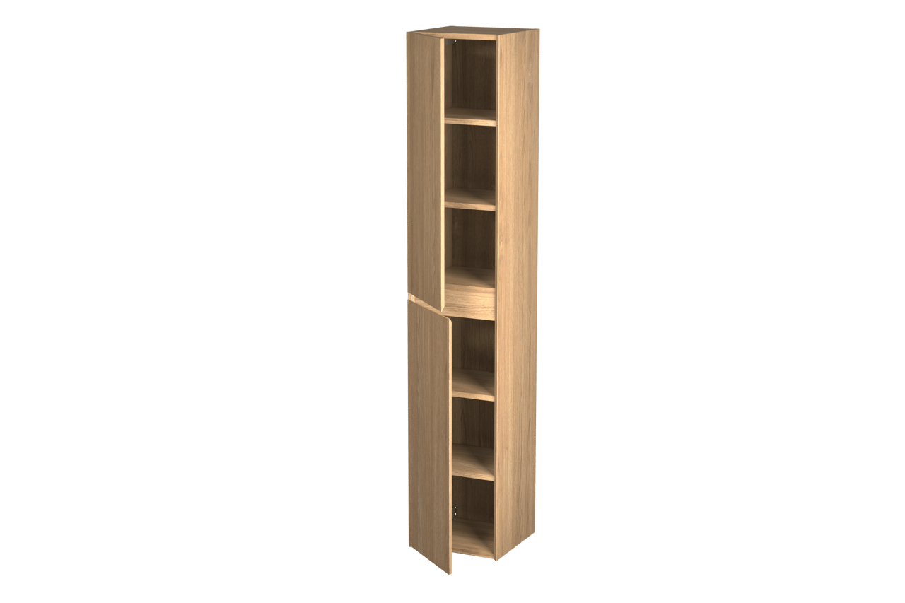 Balmani Mitra/Idra zwevend badkamerkast fineer natuur eik 35 x 35 x 169 cm