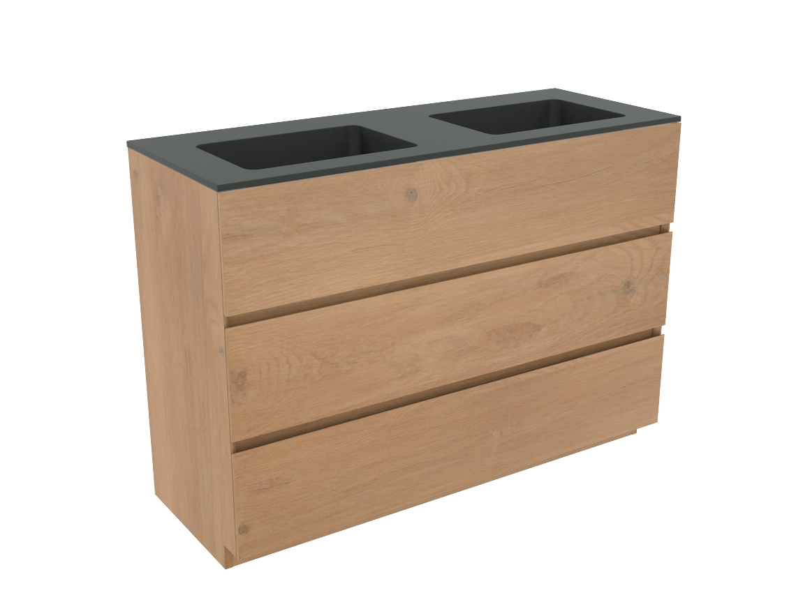 Storke Edge Badmöbel Set mit Scuro Waschtisch