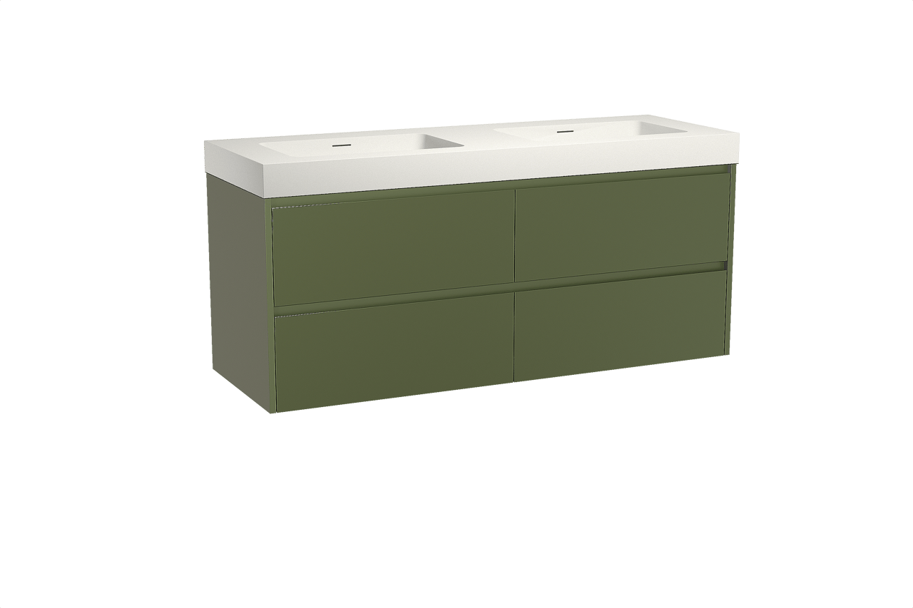 Storke Seda Badmöbel Set mit Mata High Waschtisch