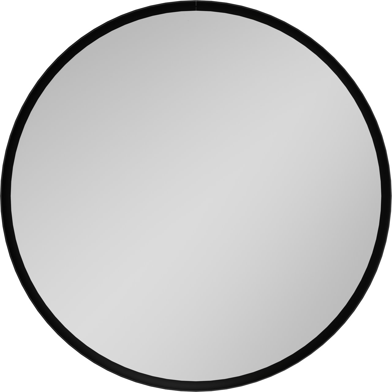 Balmani Auro miroir de toilette rond noir mat Ø 35 cm