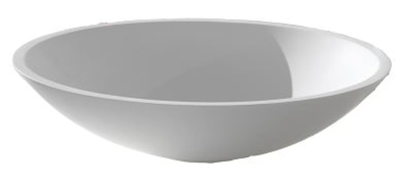 Balmani Viva Aufsatzbecken, Solid Surface matt, rund Ø 42 cm