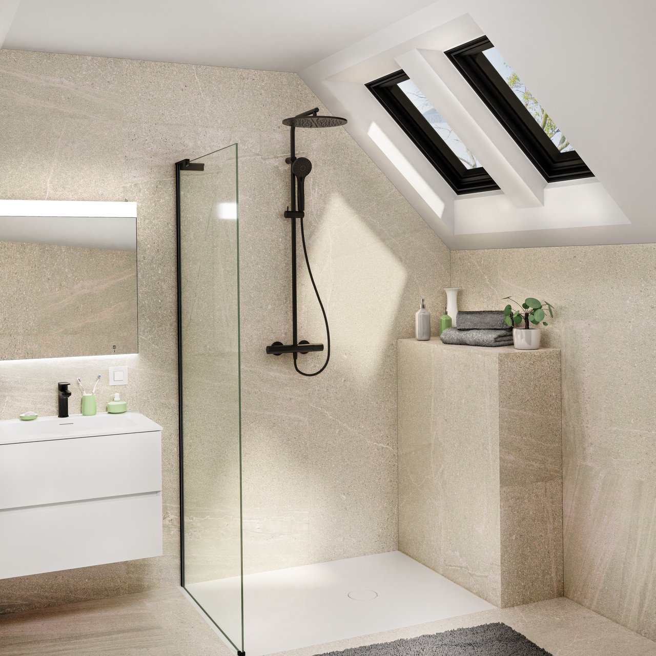 Balmani Modular barre de stabilisation courte à gauche 18 x 14 cm noir mat