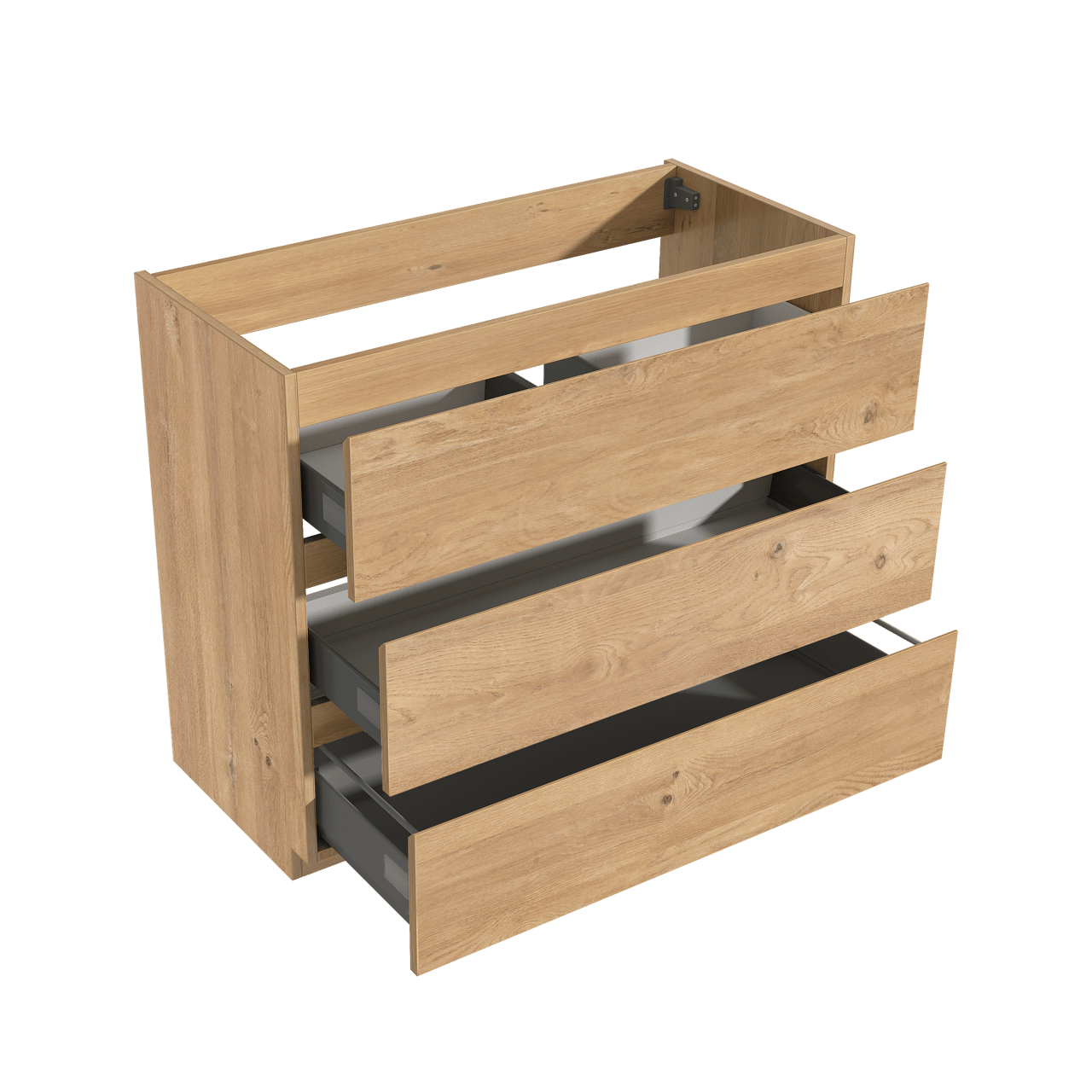 Storke Delta cabinet 3 dr 100x85x48cm 1U natural oak