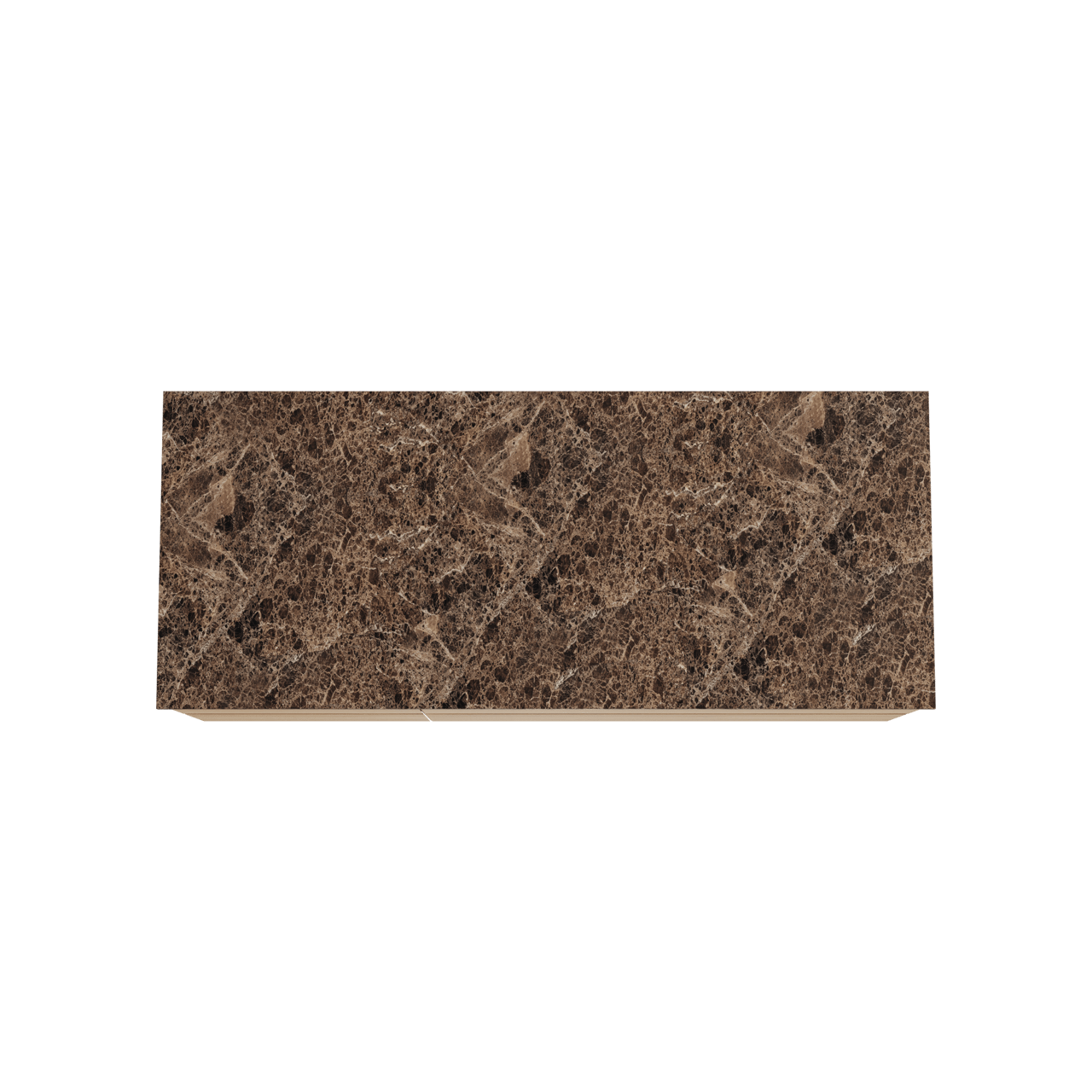 Balmani Mitra hängendes Möbelstück Set: 135 x 55 cm, Naturbelassene Eiche, mit Stretto Einzel- oder Doppel Waschtischplatte, Marmor Dark Emperador