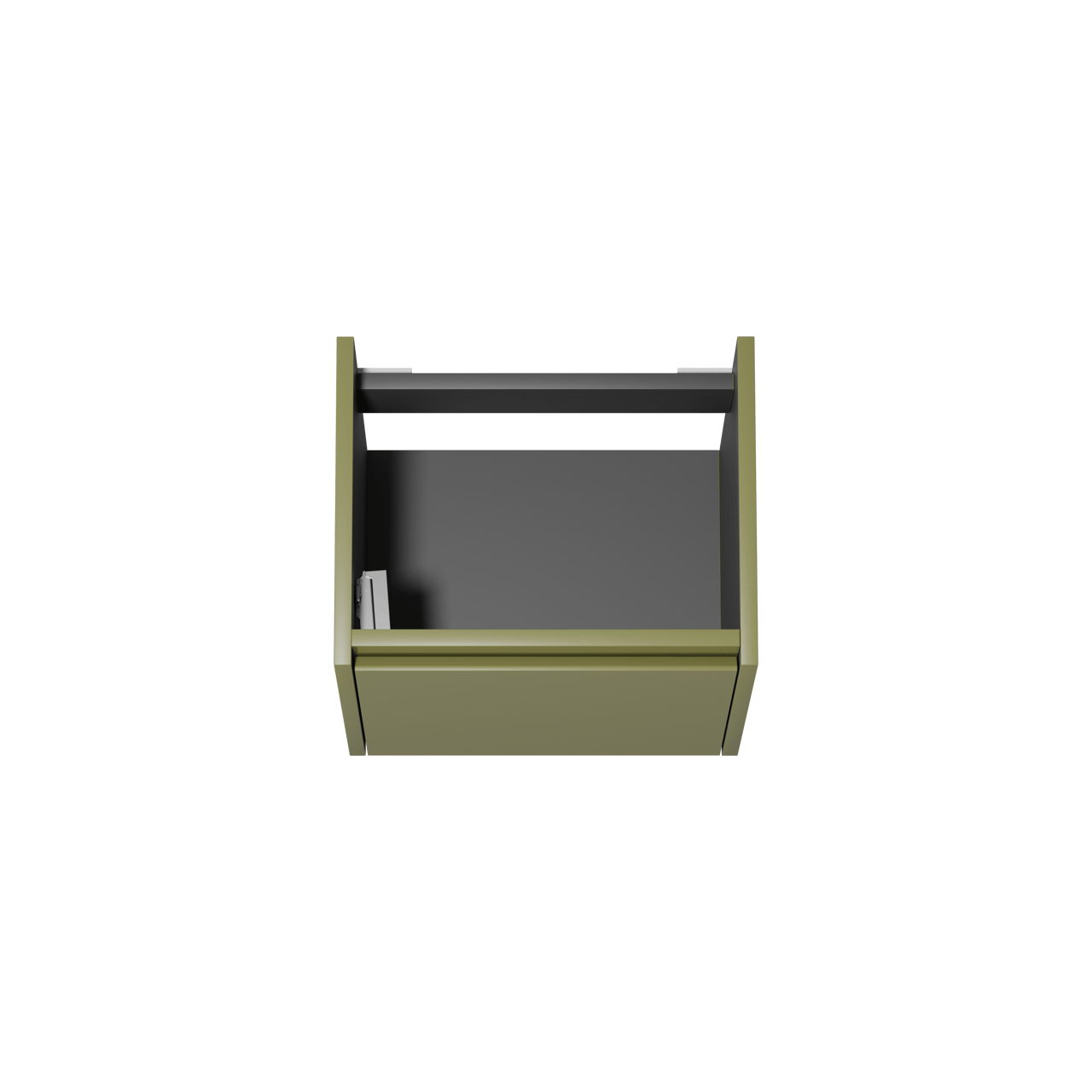 Storke Seda hängender Waschbeckenunterschrank: 45 x 35 cm, Olivgrün, mit Tür