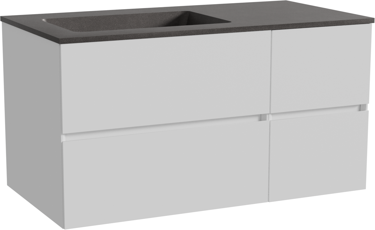 Storke Edge meuble salle de bains avec plan vasque Scuro