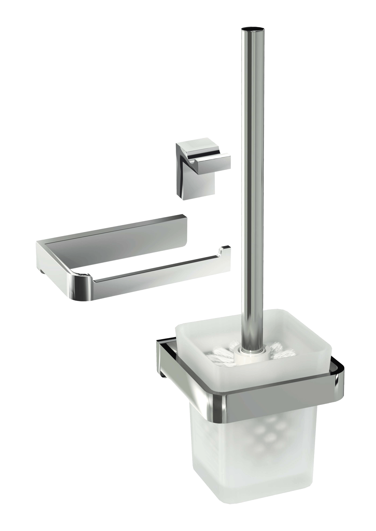 Blaufoss Patio wc-accessoireset chroom