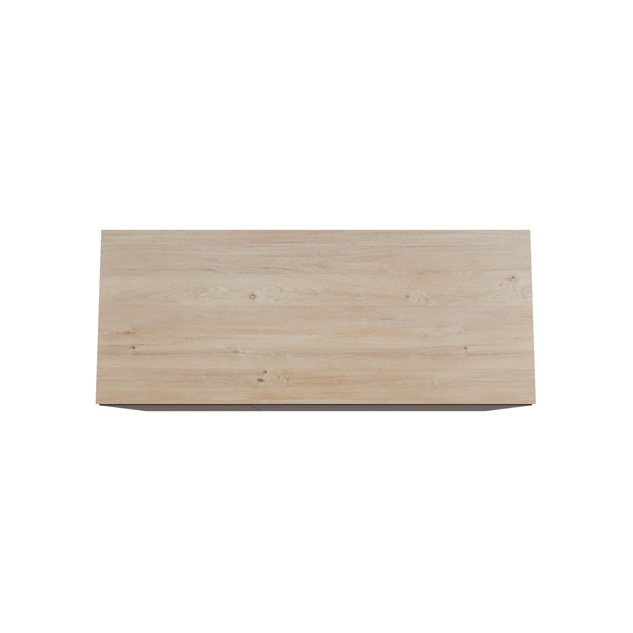 Storke Edge staand badkamermeubel 130 x 52 cm notelaar met Panton enkel of dubbel tablet in melamine ruwe eik