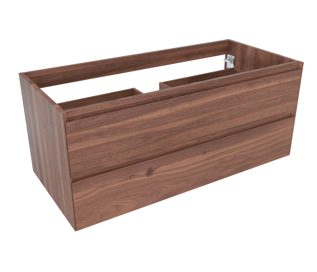 Balmani Mitra meuble sous-lavabo suspendu 120 x 55 cm noyer Américain 2 tiroirs