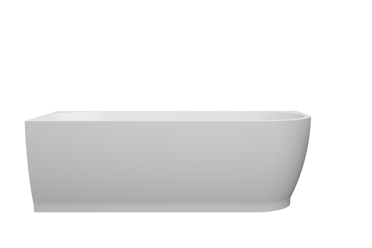 Linie Paulo baignoire d'angle gauche double 180 x 80 cm acrylique blanc mat