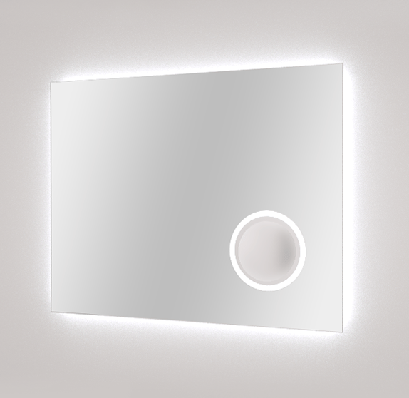 Balmani Giro miroir rectangulaire lumineux et anti-buée 90 x 70 cm