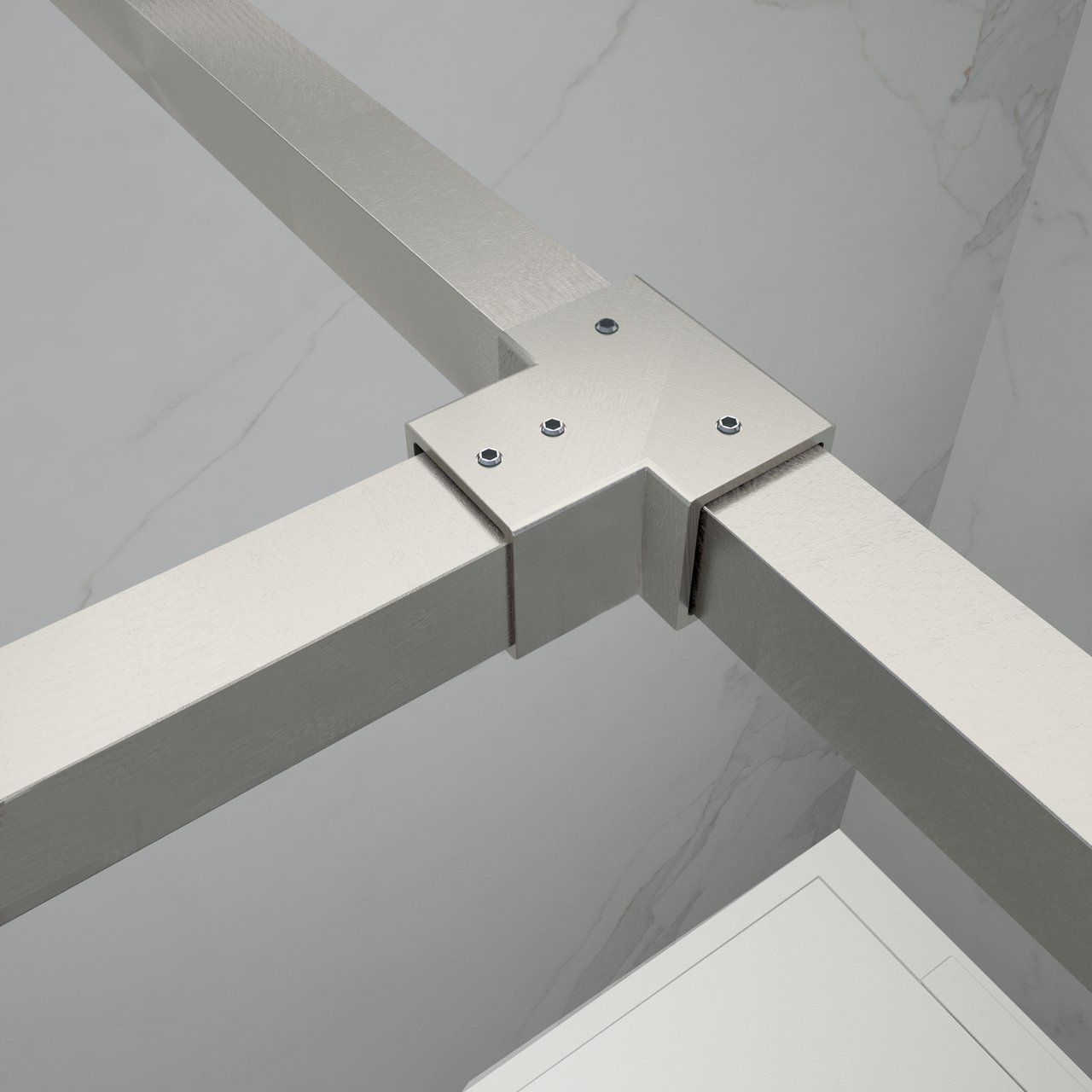 Balmani Modular support en T inox brossé