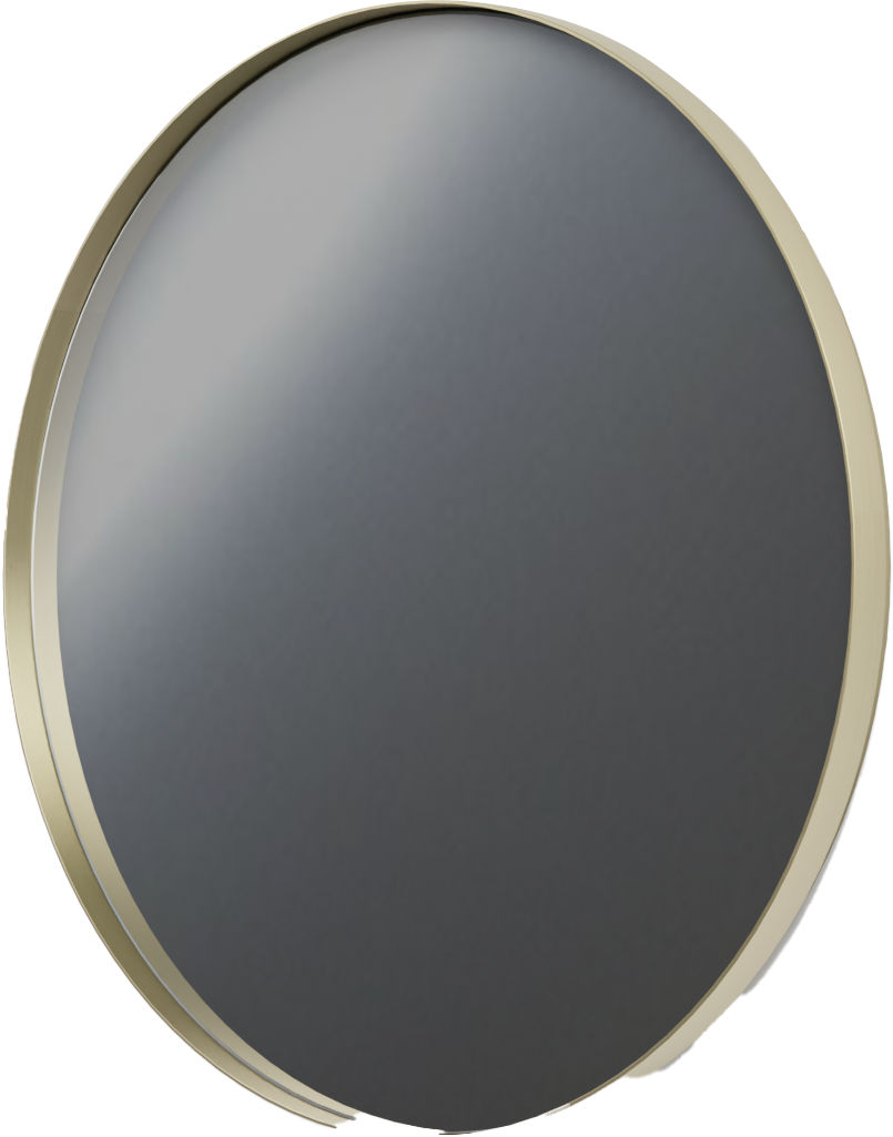 Balmani Giro Round miroir rond Brushed Champagne Gold Ø 75 cm