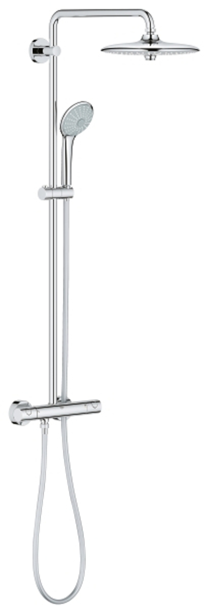 Grohe Euphoria System 260 colonne de douche de pluie mitigeur thermostatique chrome brillant
