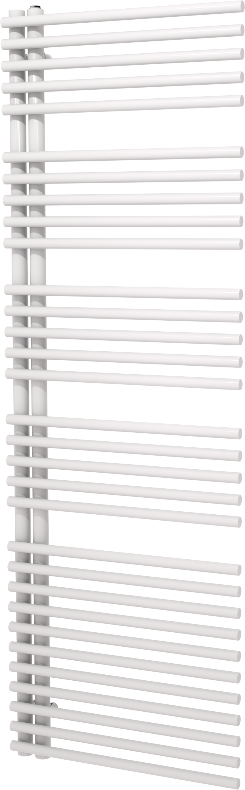 Vipera Nevada sèche-serviettes Simple 60 x 180 cm chauffage électrique blanc brillant raccordement central 800W, résistance incluse