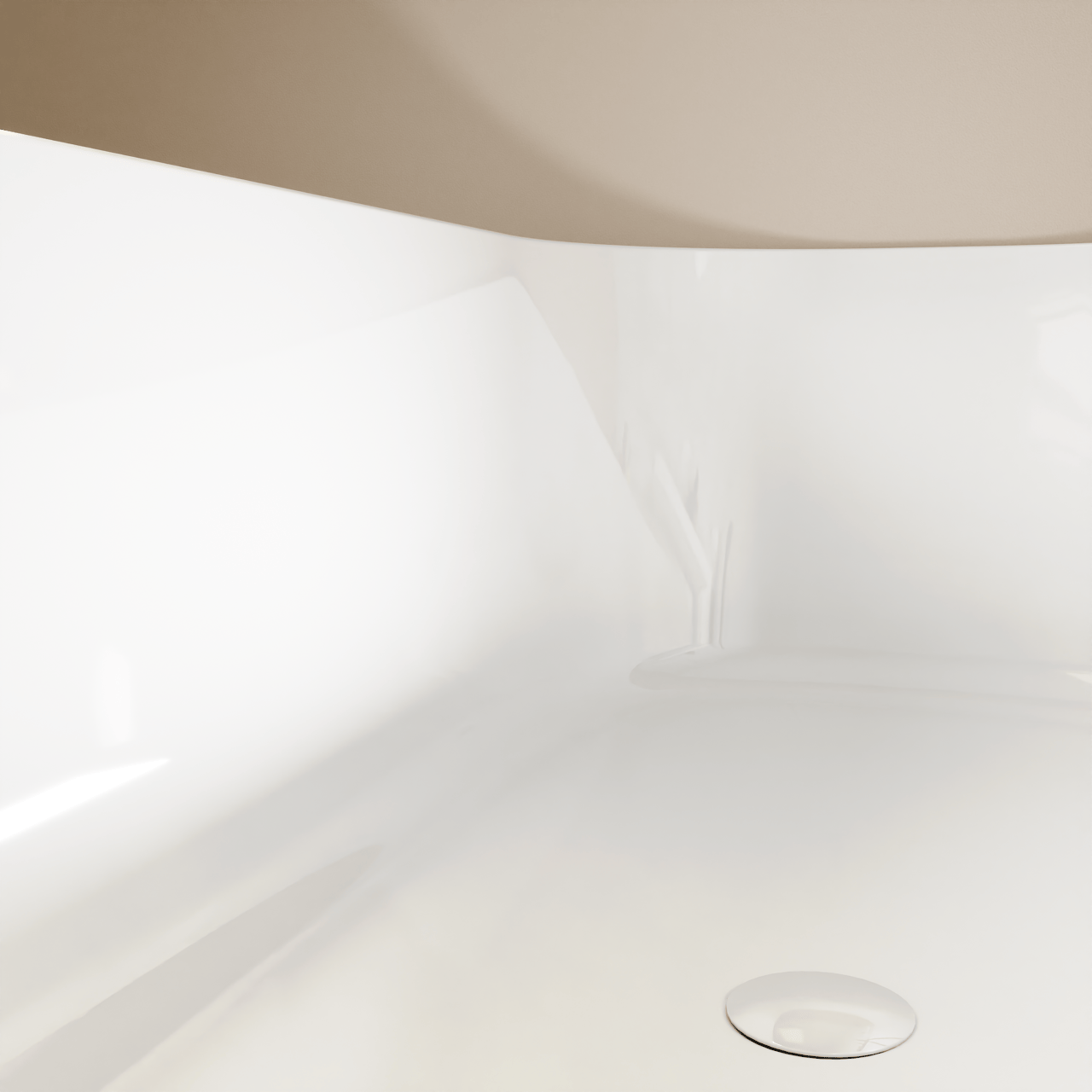 Luca Varess Laguna tweepersoons hoekbad links 170 x 85 cm acryl Glanzend Wit