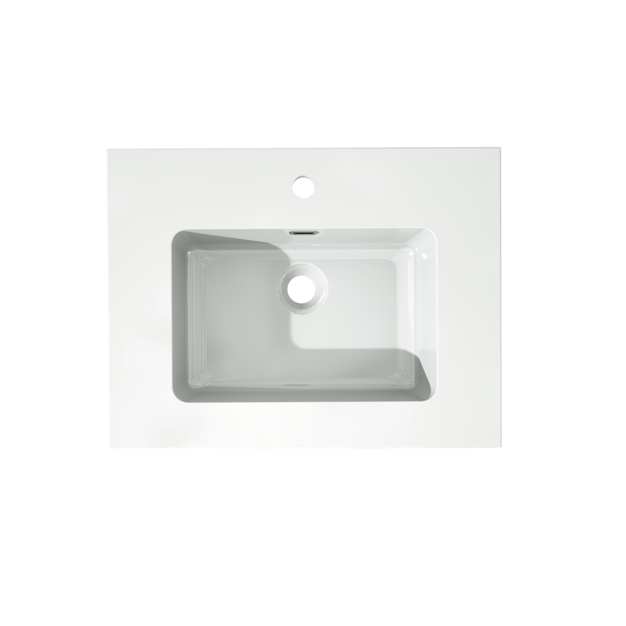 Storke Diva plan simple marbre composite brillant 60 x 46 cm