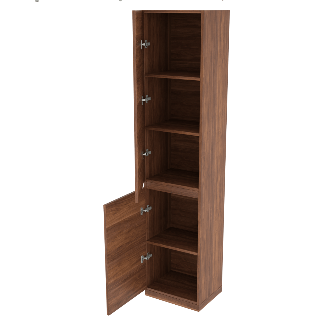 Balmani Lucida stehender Hochschrank links, Nussbaum, 45 x 35 x 195 cm