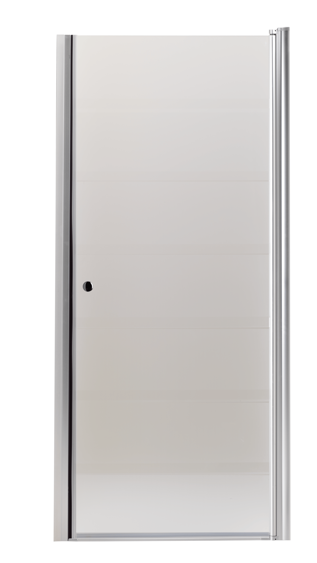 Luca Varess Cyrus porte pivotante 90 x 195 cm verre mat profil aluminium mat 