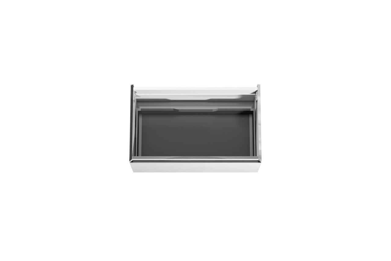 Storke Edge zwevende wastafelonderkast 85 x 52 cm hoogglans wit 1 lade