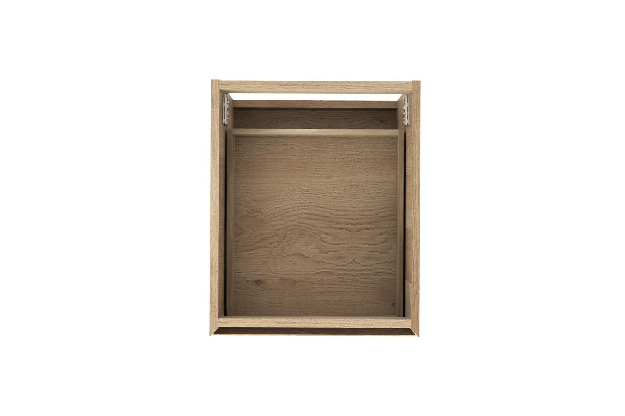 Balmani Mitra zwevende wastafelonderkast 45 x 55 cm naturel eiken 2 lades