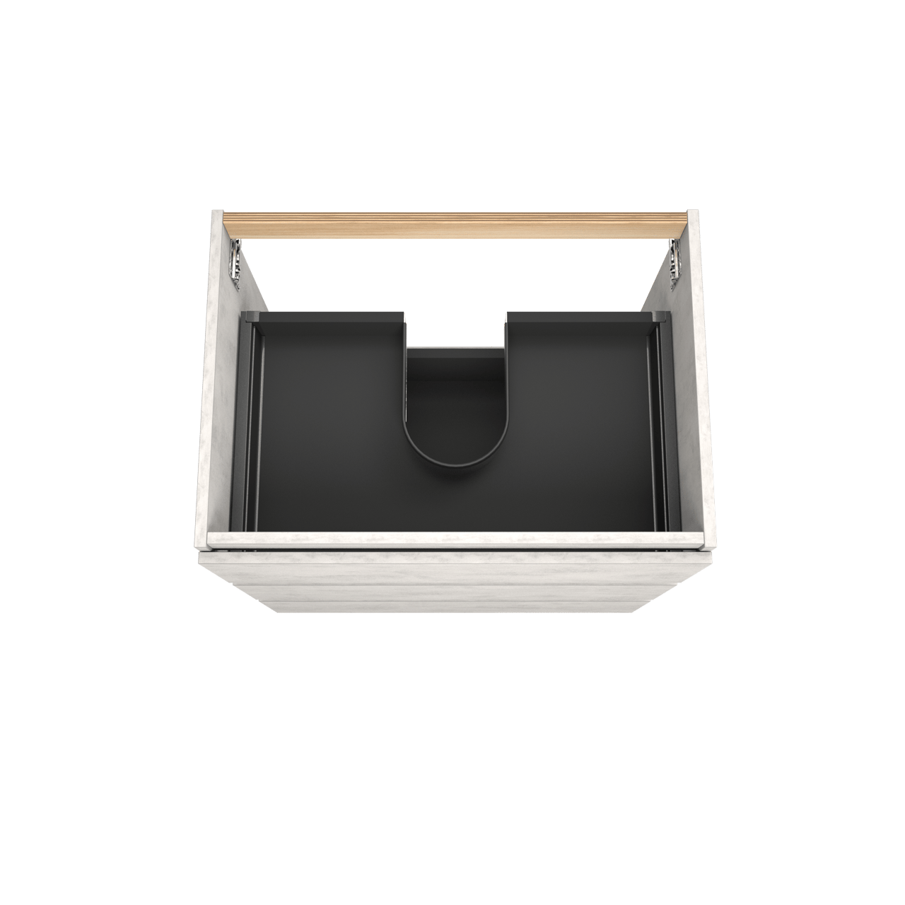 Balmani Lucida staande wastafelonderkast 75 x 55 cm beton zilvergrijs 3 lades