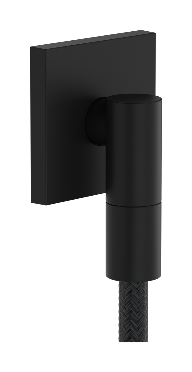 Hansgrohe FixFit Fine E Wandanschlussbogen 1/2" Schwarz Matt