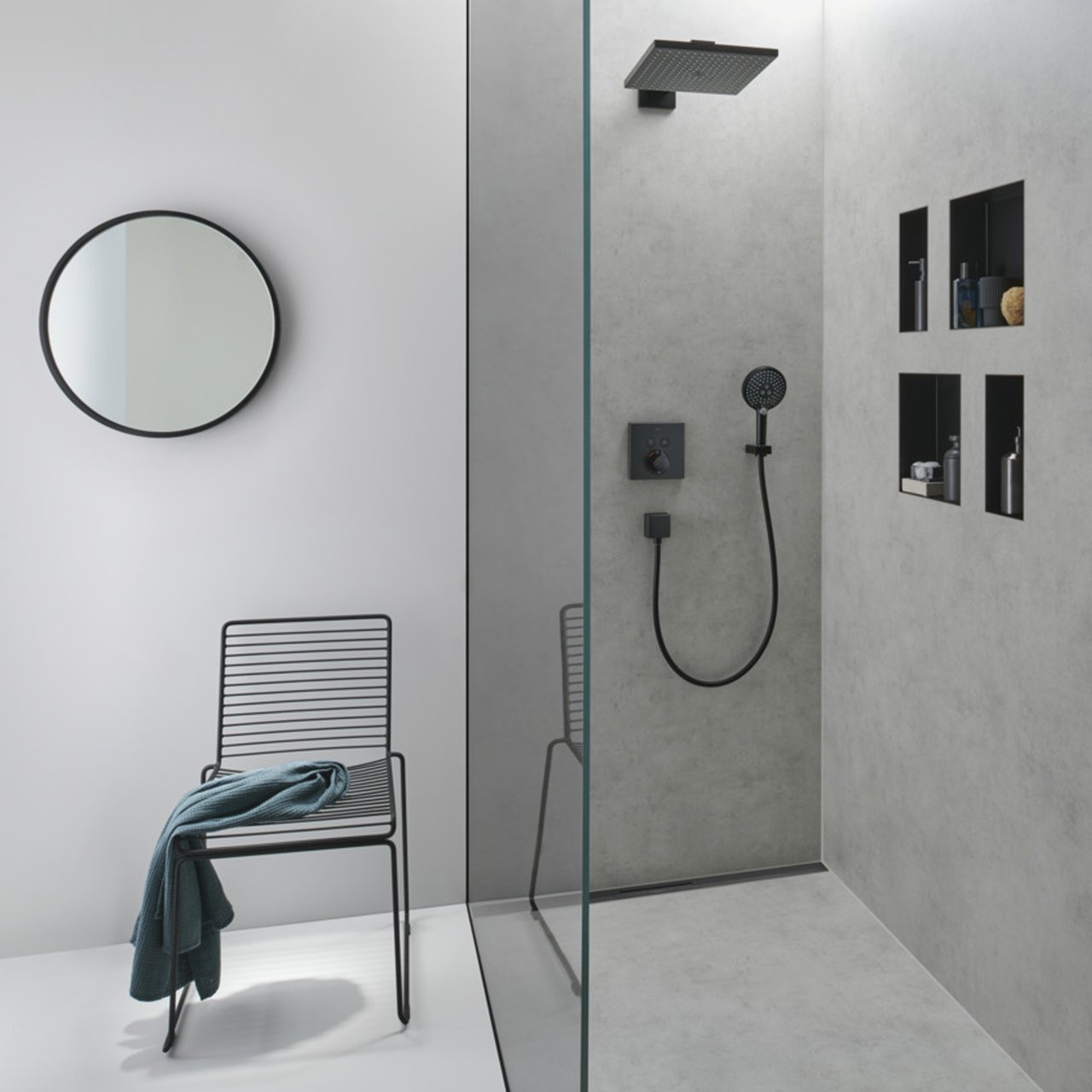 Hansgrohe Porter E handdouchehouder Matt Black