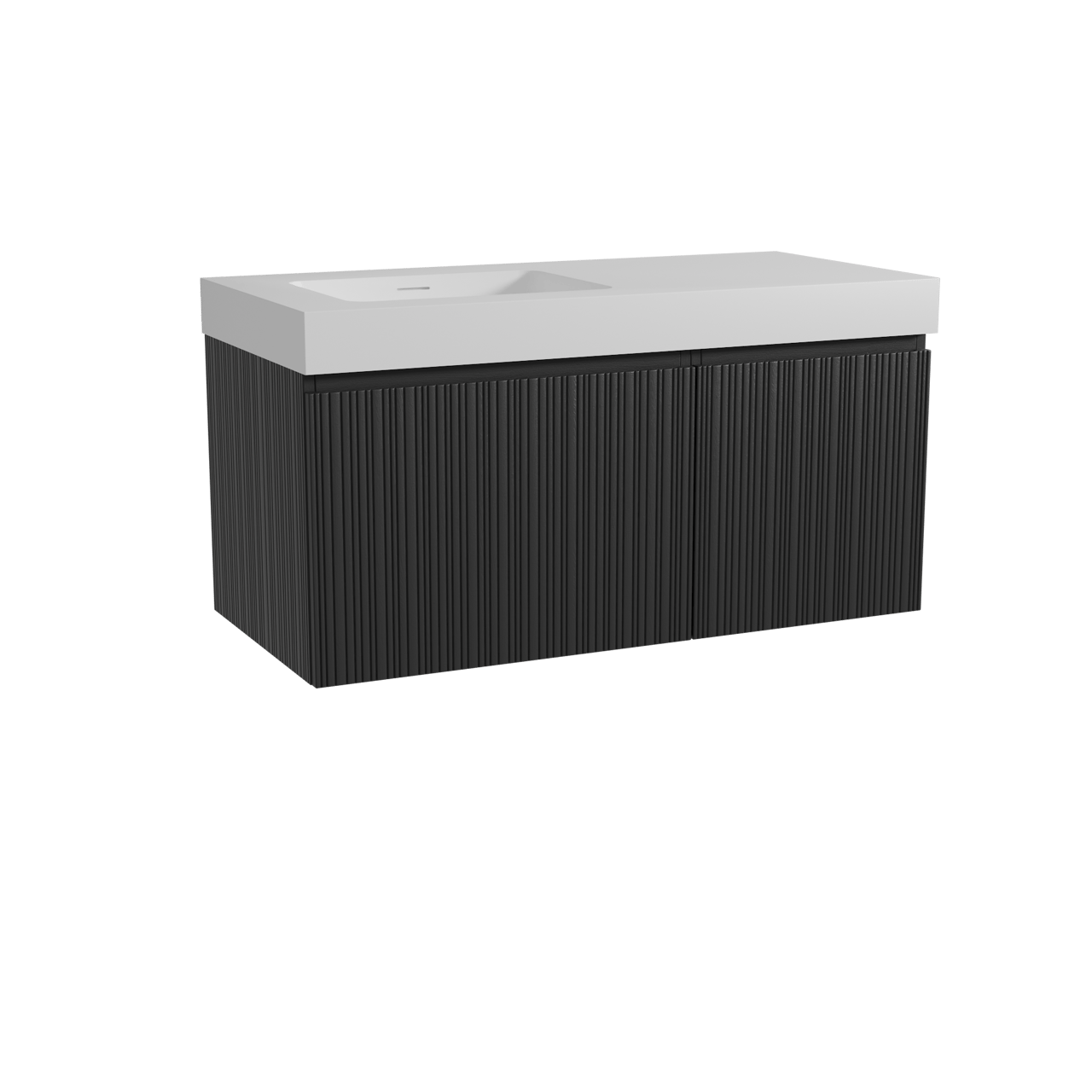 Storke Ribs meuble salle de bains avec lavabo Mata High