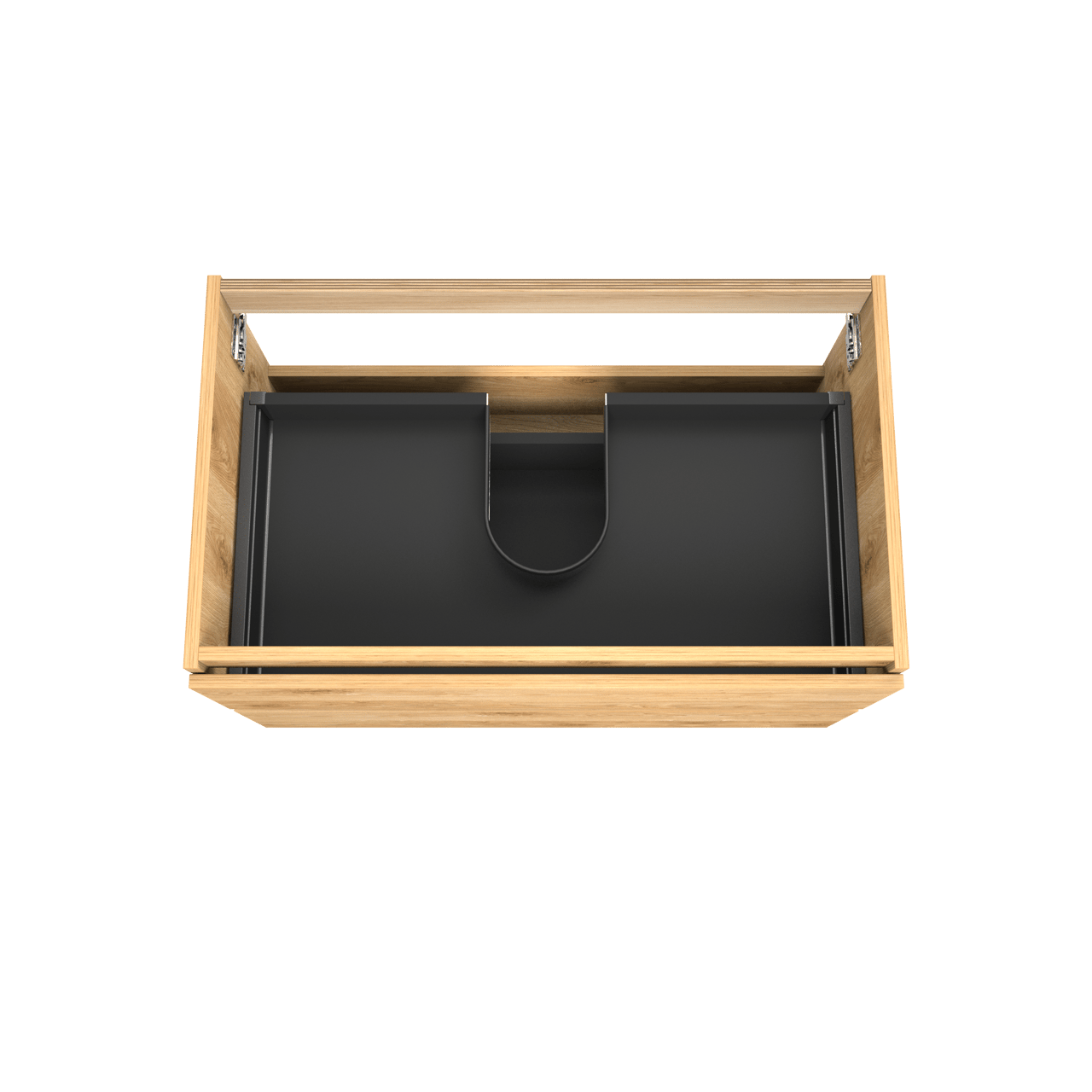 Balmani Lucida zwevende wastafelonderkast 90 x 55 cm ruwe eik 2 lades